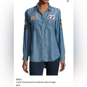 Rails Carter Patchwork Denim Shirt